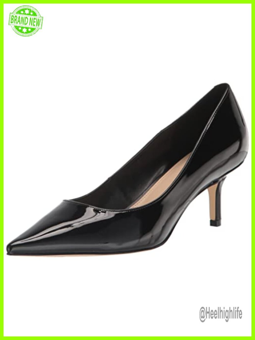 Marc Fisher Alola Pointed Toe Kitten Heel Slip On Dress Pumps